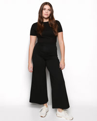 Ripley Rader Cropped Ponte Knit Wide Leg Pant