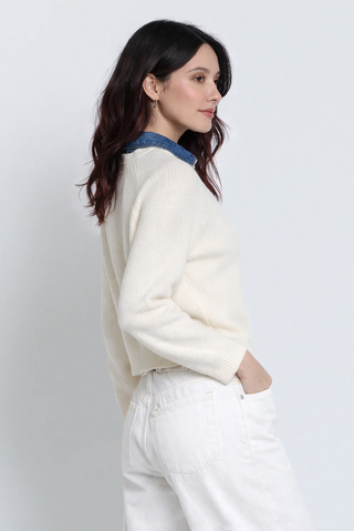 Nash Denim Collar Sweater