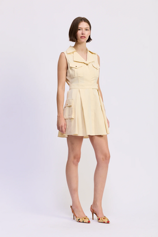 Elspeth Mini Dress - Butter Yellow
