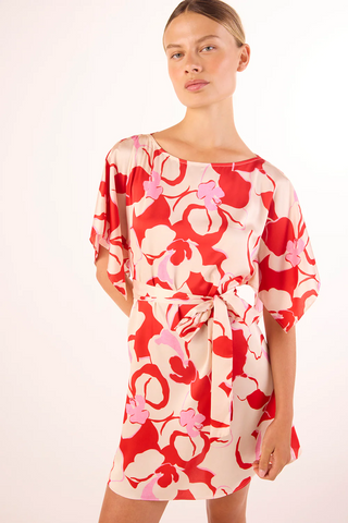 Aleka Dress Abstract orchid