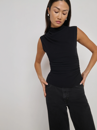 Arielle Draped Wrap Top
