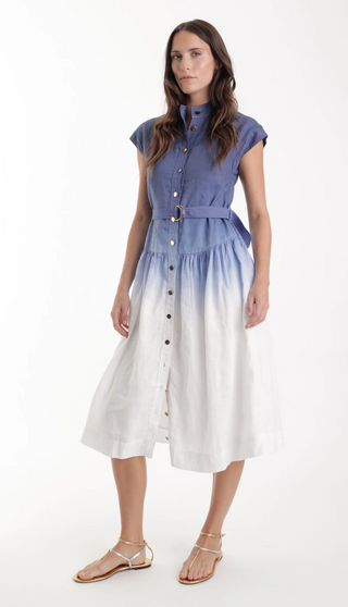 Zelie Ombre Dress - Blue Ombre