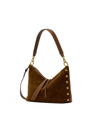 Grace Med - Cinnamon Suede/Antique Gold