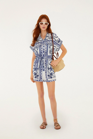 Wonderful City Off-White Romper