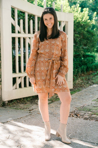 Josie Dress - Cranberry Vines