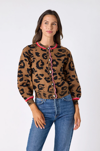 Coleson Cardigan - Leopard