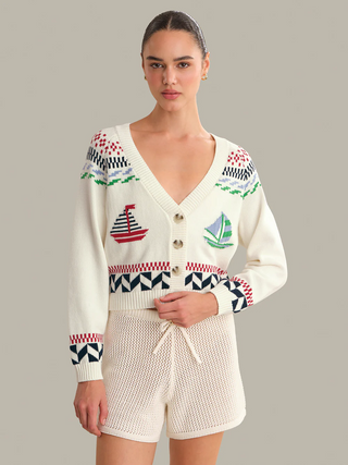 Marina nautical bttn front cardi