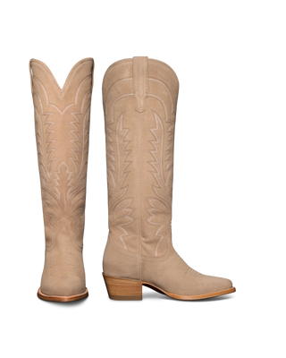 The Abby Driftwood Suede