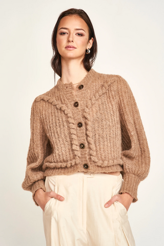 Moritz Knit Cardigan Sand