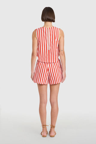 Crop Top, Red Stripes