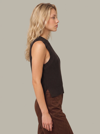 Demi High Crew Neck Tank