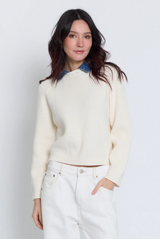 Nash Denim Collar Sweater