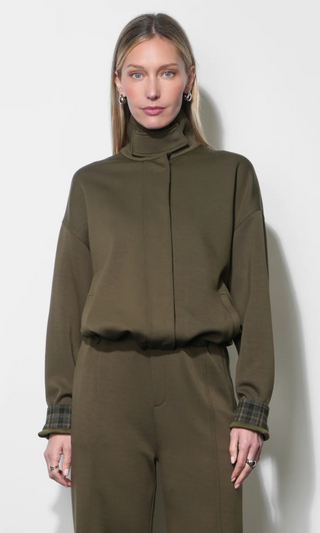 Nylah Soft Knit Funnel Neck Jacket