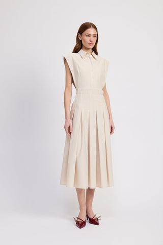 Quince Midi Shirt Dress - Ecru