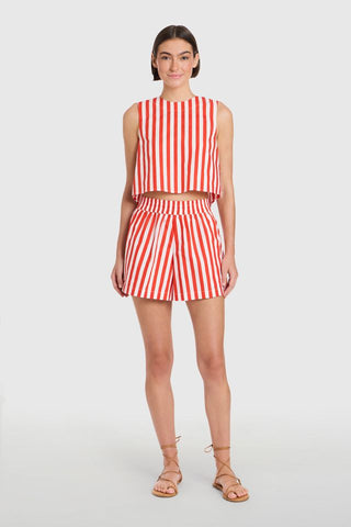 Crop Top, Red Stripes