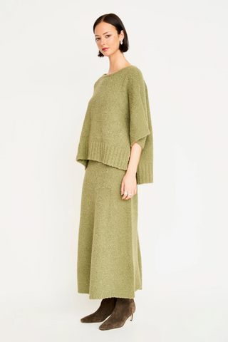 Fex Boucle Knit Top Matcha