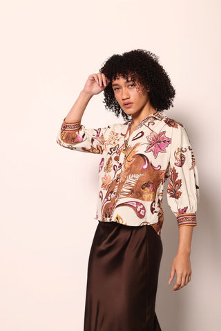 Elsa Blouse Misty Ferns