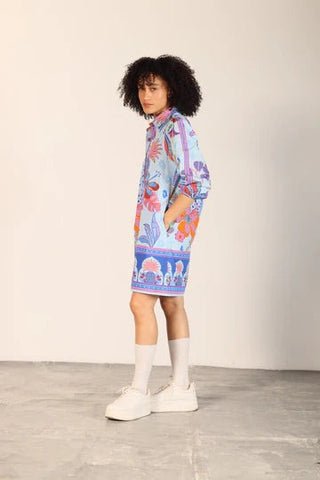 Ava Dress Azure Safari