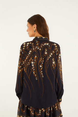 Garden Silhouette Black Shirt