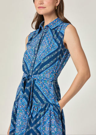 Pauletta Dress Blue Multi