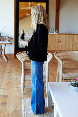 Paris jacket black silk velvet