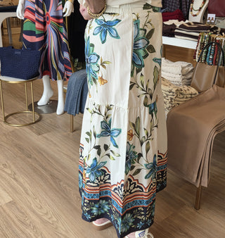 Ada Skirt Ivory Bloom