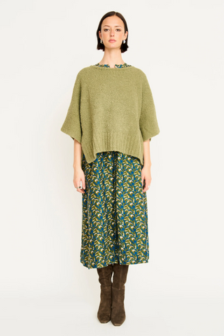 Fex Boucle Knit Top Matcha