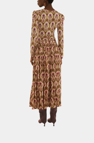 Garden Medal Multicolor Midi Skirt