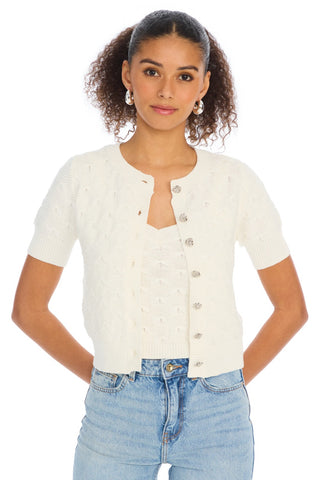 Effie Cardigan White