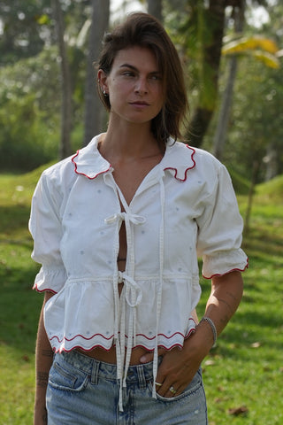 Ana Tie Blouse