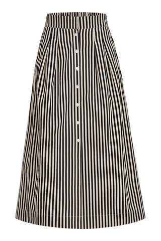 Scout Skirt - Ganache Pinstripe