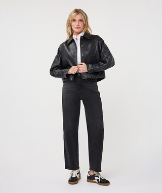Jacket Balloon Pu Crinkle