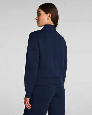 Shawl Collar Half Zip Navy