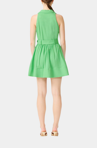 Emelie Collared Mini Dress in Kellygreen