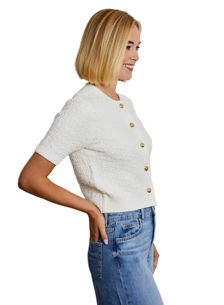 Crew Neck Cardi Canvas