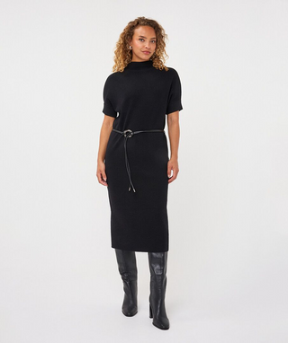 Dress Long Knit Black