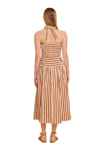 Romy Dress Tuck Stripes