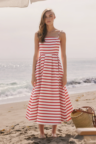 Striped Midi Dress