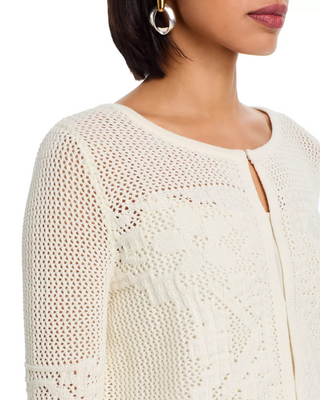Marigold Mesh Stitch Sweater Jacket