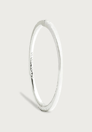 Farrier Thin Hinged Bangle, Silver