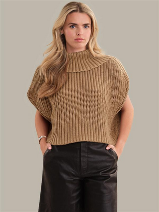 Cate Sleeveless Turtleneck Sweater