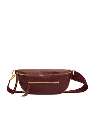 Charles Crossbody Med - Cherrywood Pebble/Brushed Gold