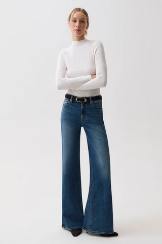 Vivian Mid Rise Wide Leg