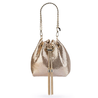 Sylvia Mesh Pouch Gold