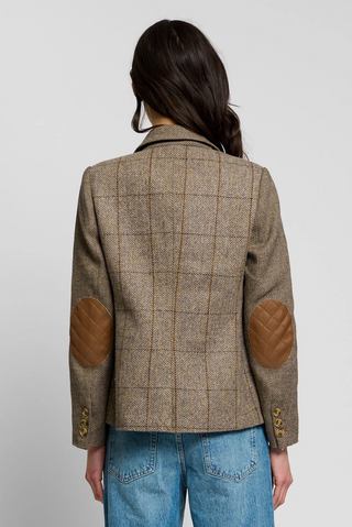 Asher Mixed Plaid Riding jacket