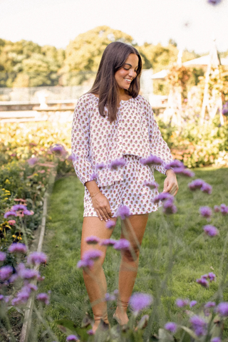 Sophie Top - Faded Rose Daisy