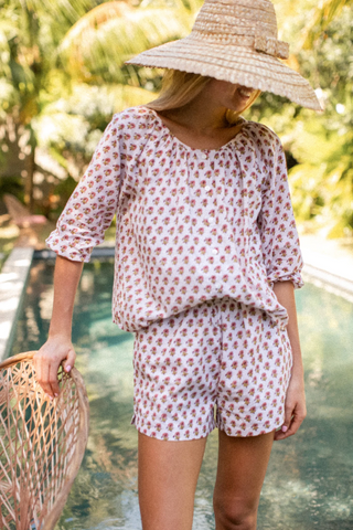 Sophie Top - Faded Rose Daisy