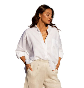 Cate Shirt Linen White