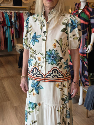 Kai Top Ivory Bloom