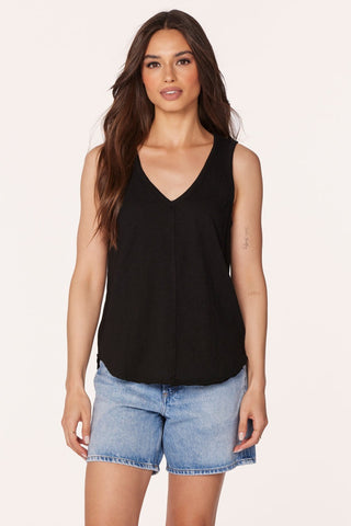V-Neck Tank W/CF Seam